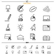 Education icons vector N6