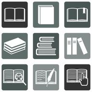 Vector Set of Books Icons N9