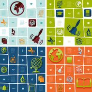 Education flat infographic N113