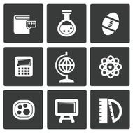 Education icons vector N8