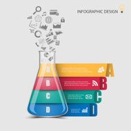 Tube infographic vector