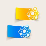 realistic design element atom N82