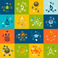Education flat infographics