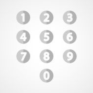 Numbers set web icon N4