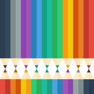 Colored pencils Vector illustration Background N4