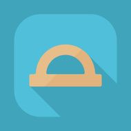 Flat modern design with shadow vector icons protractor N2