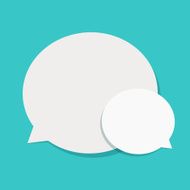 Vector modern flat bubble speech N2