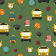 School seamless vector pattern