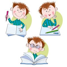 Boys writes reflects reads - Illustration N2
