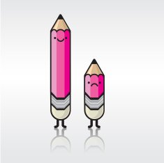 Two pencil icons