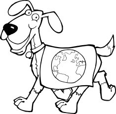Dog Earth Blanket