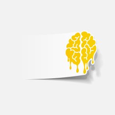Realistic Design Element Brain Drop N24