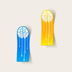 Realistic Design Element Brain Drop N26
