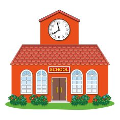 vector country school building N2