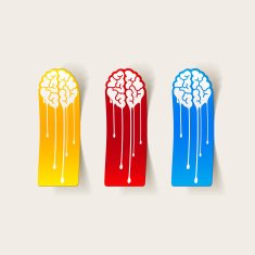 Realistic Design Element Brain Drop N29