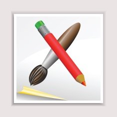 Pencil and brush N2