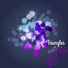Vector abstract hand drawn watercolor background