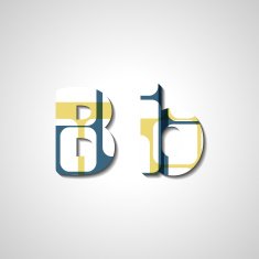 Colorful letter alphabet N468