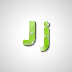 Colorful letter alphabet N503