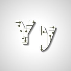 Colorful letter alphabet N513