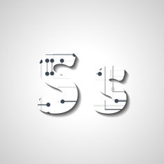 Colorful letter alphabet N520