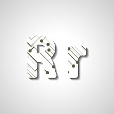 Colorful letter alphabet N521