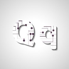 Colorful letter alphabet N522