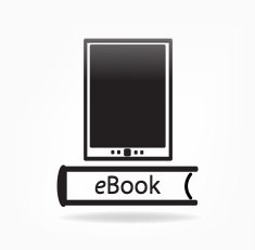 electronic book concept - vector illustration