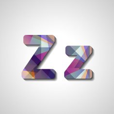 Colorful letter alphabet N538