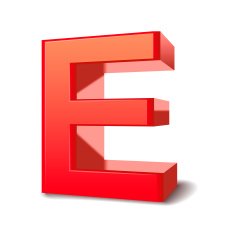 3D Letter E N2