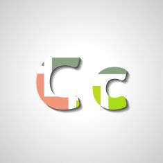 Colorful letter alphabet N563