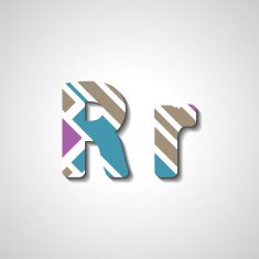Colorful letter alphabet N572