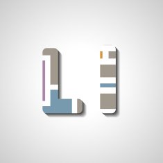 Colorful letter alphabet N578