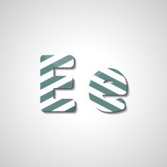 Colorful letter alphabet N588