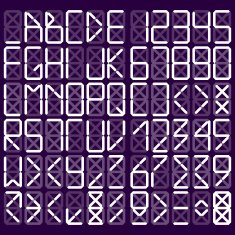 Digital alphabet N7