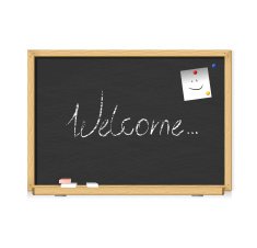 Black school chalkboard