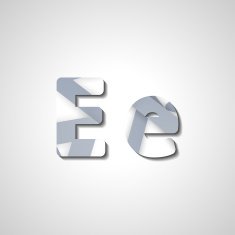 Colorful letter alphabet N614