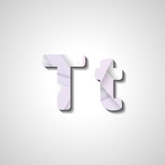 Colorful letter alphabet N623