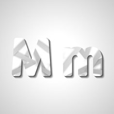 Colorful letter alphabet N631
