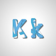 Colorful letter alphabet N633
