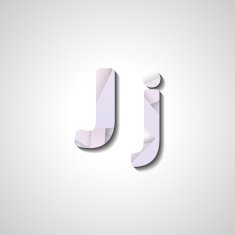 Colorful letter alphabet N634