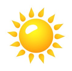 vector icon sun