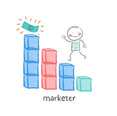 the marketer is running on schedule to money