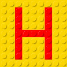 Letter H in construction kit N2