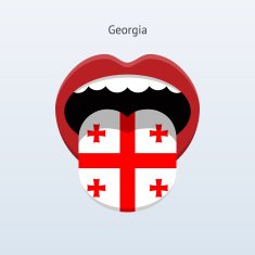 Georgia language Abstract human tongue