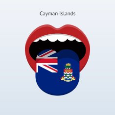 Cayman Islands language Abstract human tongue