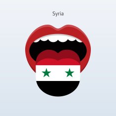 Syria language Abstract human tongue