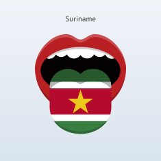 Suriname language Abstract human tongue