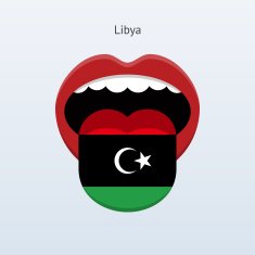 Libya language Abstract human tongue