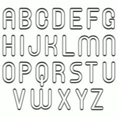 metal techno funny bubble font